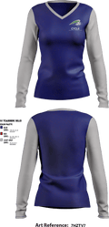 North Carolina Amateur Sports 80522235 Women's Long Sleeve V-neck Shirt - 1