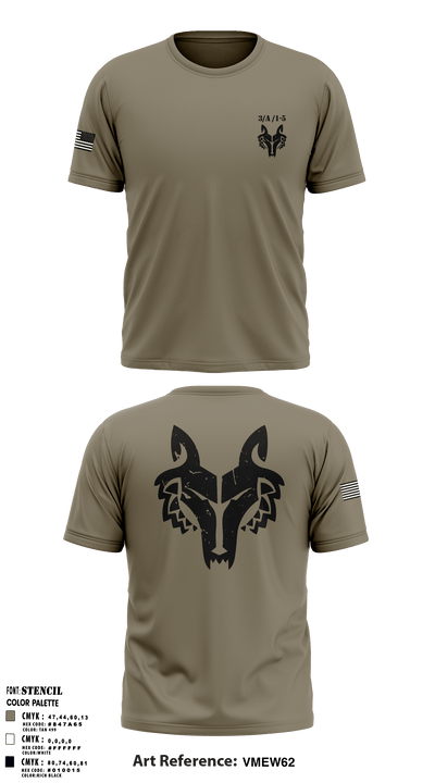 3rd Plt A Co 1-5 14607010 Short Sleeve Performance Shirt - 1