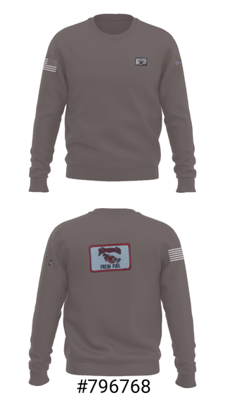 Crew Neck Sweatshirt, , Army, Teamtime, Team time, sublimation, custom sports apparel, team uniforms, spirit wear, spiritwear, sports uniforms, custom shirts, team store, custom team store, fundraiser sports, apparel fundraiser