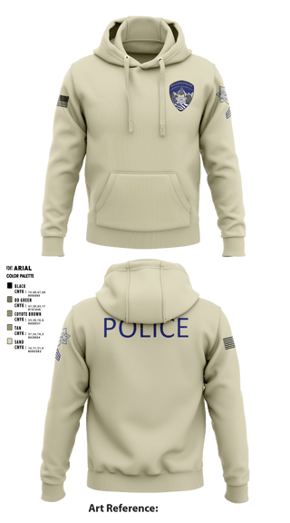 Hoodie, Willits Little Lake JRTF, Police, Teamtime, Team time, sublimation, custom sports apparel, team uniforms, spirit wear, spiritwear, sports uniforms, custom shirts, team store, custom team store, fundraiser sports, apparel fundraiser