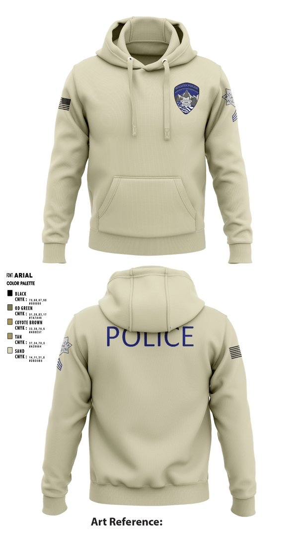 Hoodie, Willits Little Lake JRTF, Police, Teamtime, Team time, sublimation, custom sports apparel, team uniforms, spirit wear, spiritwear, sports uniforms, custom shirts, team store, custom team store, fundraiser sports, apparel fundraiser