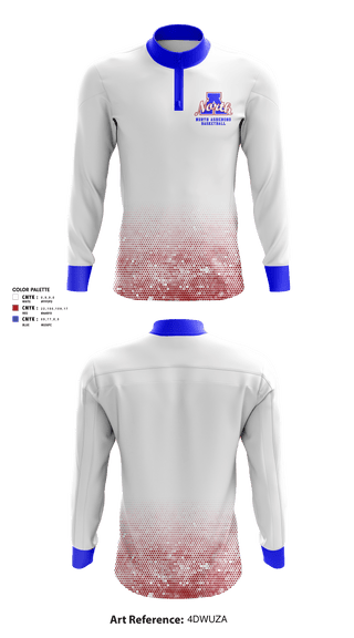 Quarter Zip Jacket, North Asheboro Middle School Basketball, Men's Basketball, Teamtime, Team time, sublimation, custom sports apparel, team uniforms, spirit wear, spiritwear, sports uniforms, custom shirts, team store, custom team store, fundraiser sports, apparel fundraiser
