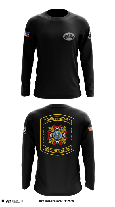 VFW Post 8191 13144984 Long Sleeve Performance Shirt - 3
