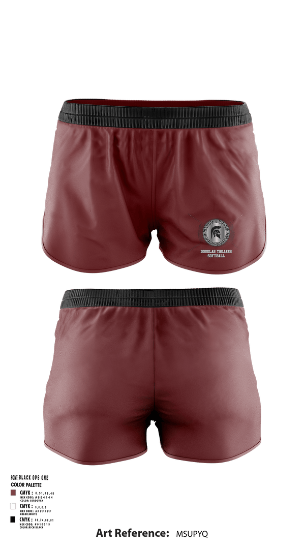 Track Shorts, Douglas High School Softball, Softball, Teamtime, Team time, sublimation, custom sports apparel, team uniforms, spirit wear, spiritwear, sports uniforms, custom shirts, team store, custom team store, fundraiser sports, apparel fundraiser