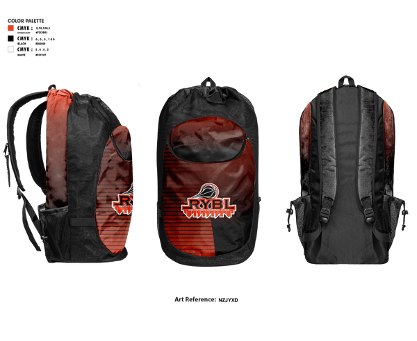 Gear Bag, Radcliff Youth Basketball League, Men's Basketball, Teamtime, Team time, sublimation, custom sports apparel, team uniforms, spirit wear, spiritwear, sports uniforms, custom shirts, team store, custom team store, fundraiser sports, apparel fundraiser