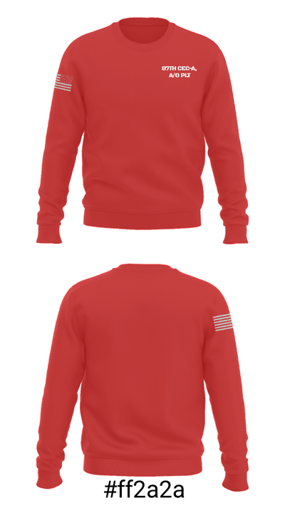 87TH CEC-A, A/O PLT 82363899 Crew Neck Sweatshirt - 7