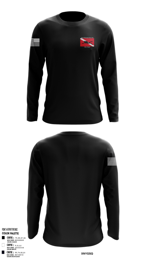 Long Sleeve Performance Shirt, Point Beach Dive Team, Fire Department, Teamtime, Team time, sublimation, custom sports apparel, team uniforms, spirit wear, spiritwear, sports uniforms, custom shirts, team store, custom team store, fundraiser sports, apparel fundraiser