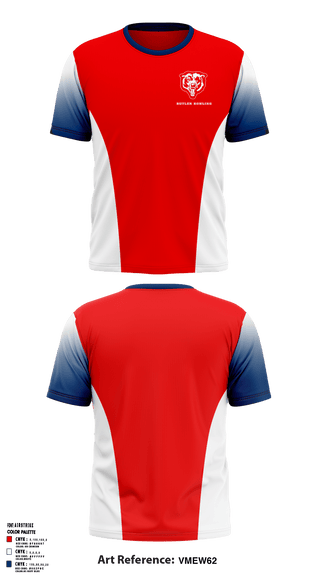 Short Sleeve Performance Shirt, Butler High School Bowling, Bowling, Teamtime, Team time, sublimation, custom sports apparel, team uniforms, spirit wear, spiritwear, sports uniforms, custom shirts, team store, custom team store, fundraiser sports, apparel fundraiser