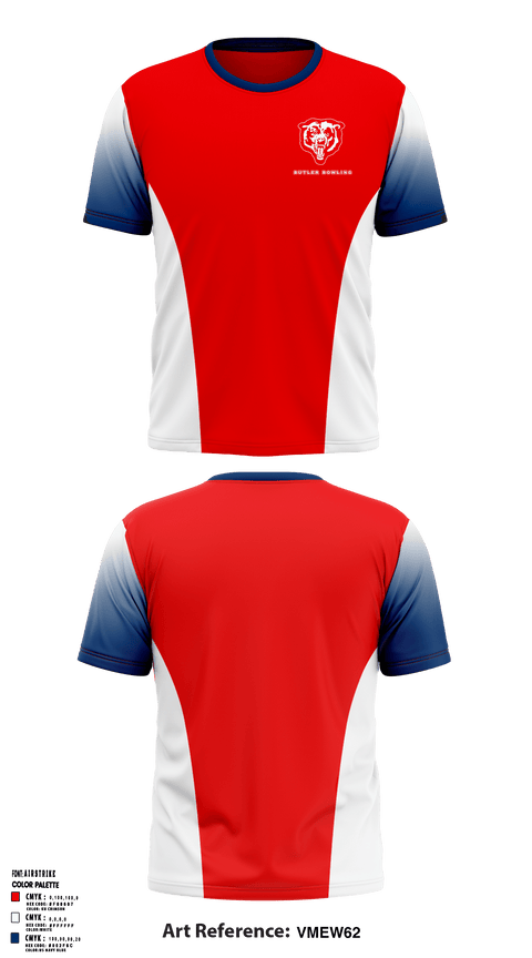 Short Sleeve Performance Shirt, Butler High School Bowling, Bowling, Teamtime, Team time, sublimation, custom sports apparel, team uniforms, spirit wear, spiritwear, sports uniforms, custom shirts, team store, custom team store, fundraiser sports, apparel fundraiser