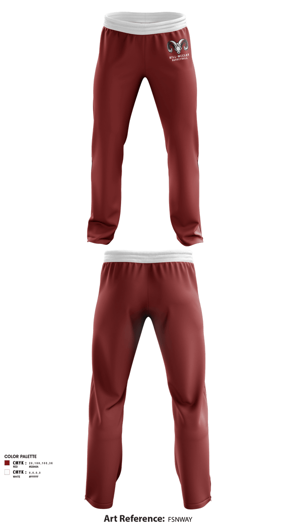 Sweatpants, Hill-McCloy High School Basketball, Men's Basketball, Teamtime, Team time, sublimation, custom sports apparel, team uniforms, spirit wear, spiritwear, sports uniforms, custom shirts, team store, custom team store, fundraiser sports, apparel fundraiser