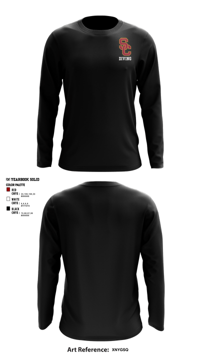 University Of Southern California Diving 38780209 Long Sleeve Performance Shirt - 5