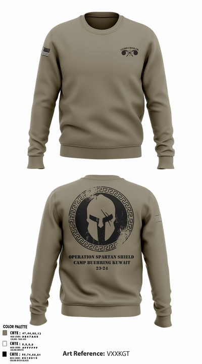 323rd Chem Co. 71427370 Crew Neck Sweatshirt - 7