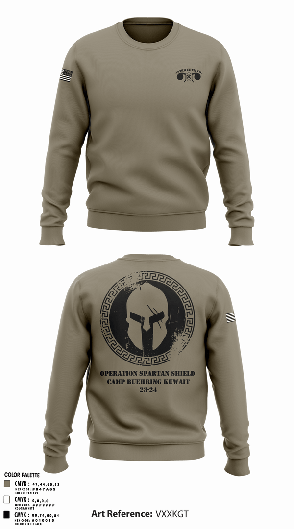 Crew Neck Sweatshirt, , Army, Teamtime, Team time, sublimation, custom sports apparel, team uniforms, spirit wear, spiritwear, sports uniforms, custom shirts, team store, custom team store, fundraiser sports, apparel fundraiser