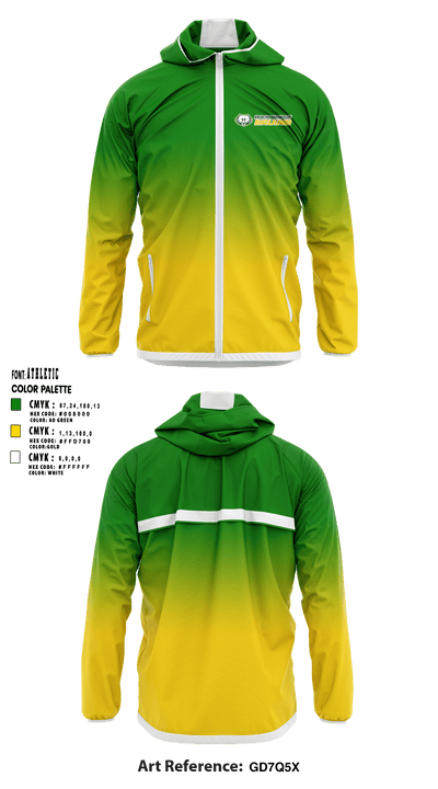 Rock Bridge High School Tennis 80356207 Windbreaker - 1