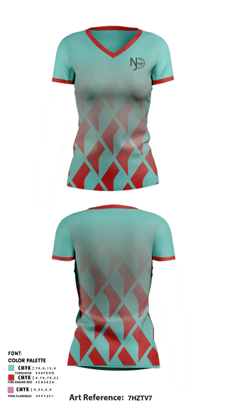 Women's Short Sleeve Vneck Shirt, NJ Squash Club, Tennis, Teamtime, Team time, sublimation, custom sports apparel, team uniforms, spirit wear, spiritwear, sports uniforms, custom shirts, team store, custom team store, fundraiser sports, apparel fundraiser