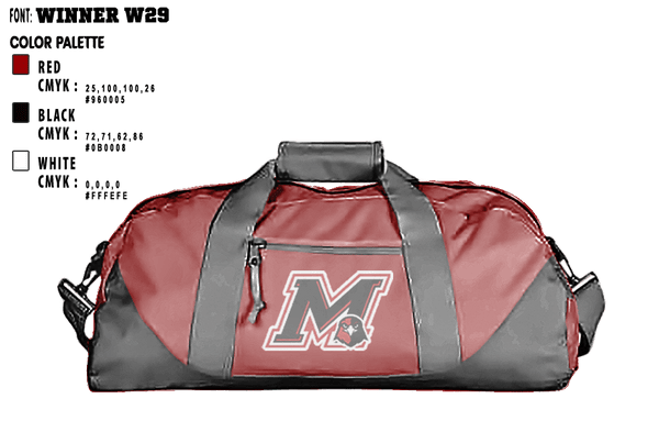 Duffle Bag, Myrtle Attendance Center Junior High School, Men's Volleyball, Teamtime, Team time, sublimation, custom sports apparel, team uniforms, spirit wear, spiritwear, sports uniforms, custom shirts, team store, custom team store, fundraiser sports, apparel fundraiser