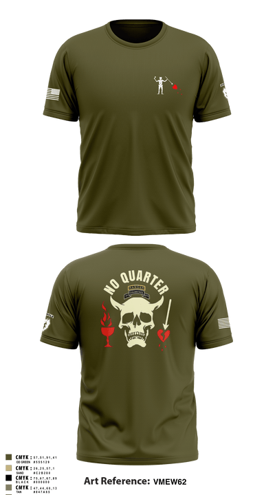C-CO 1-27 1st PLT BLACKBEARD 676518 Short Sleeve Performance Shirt - 51