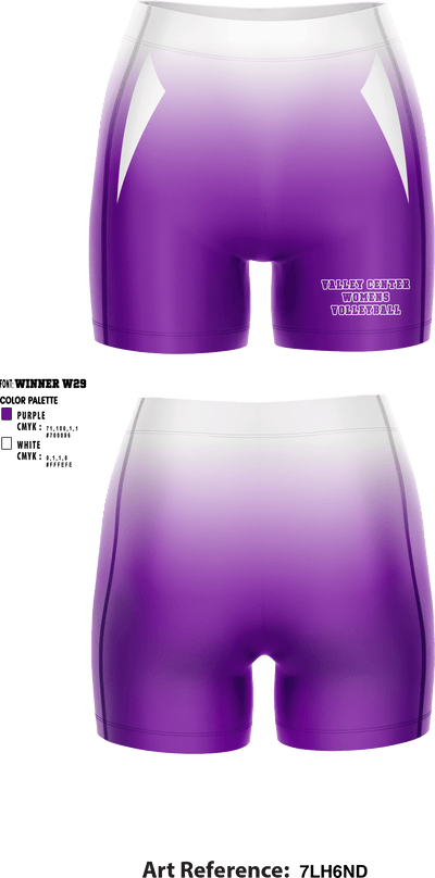 Valley Center High School 92920738 Women's Compression Shorts - 1