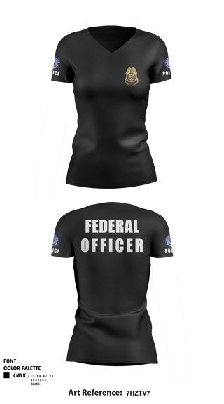 Women's Short Sleeve Vneck Shirt, , Police, Teamtime, Team time, sublimation, custom sports apparel, team uniforms, spirit wear, spiritwear, sports uniforms, custom shirts, team store, custom team store, fundraiser sports, apparel fundraiser