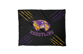 Blanket, Bayfield High School Wolverine Wrestling, Wrestling, Teamtime, Team time, sublimation, custom sports apparel, team uniforms, spirit wear, spiritwear, sports uniforms, custom shirts, team store, custom team store, fundraiser sports, apparel fundraiser