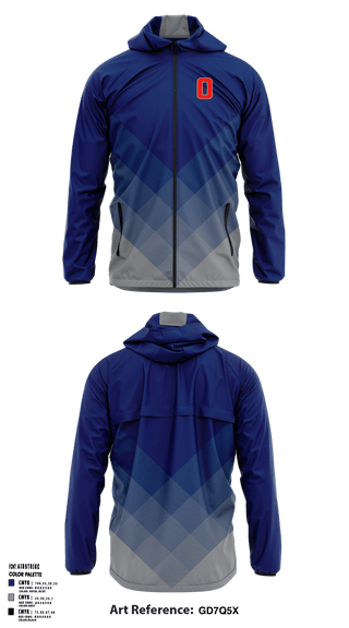 Windbreaker, Orland Jr. Trojans, Spirit Store, Teamtime, Team time, sublimation, custom sports apparel, team uniforms, spirit wear, spiritwear, sports uniforms, custom shirts, team store, custom team store, fundraiser sports, apparel fundraiser