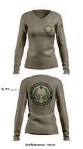 443 AES 97210845 Women's Long Sleeve V-neck Shirt - 4