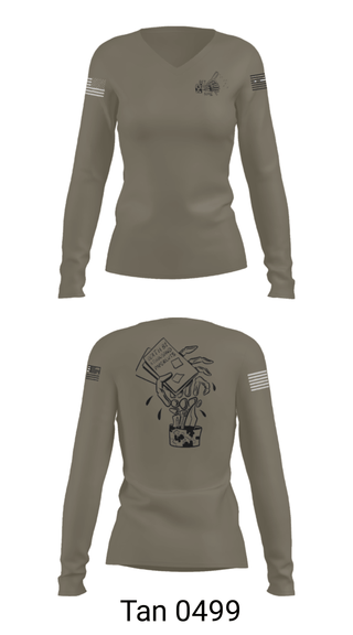 Women's Long Sleeve Vneck Shirt, , National Guard, Teamtime, Team time, sublimation, custom sports apparel, team uniforms, spirit wear, spiritwear, sports uniforms, custom shirts, team store, custom team store, fundraiser sports, apparel fundraiser