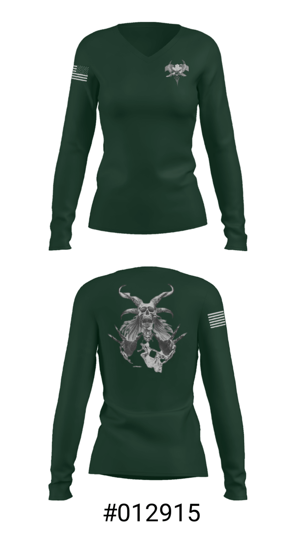 Women's Long Sleeve Vneck Shirt, , National Guard, Teamtime, Team time, sublimation, custom sports apparel, team uniforms, spirit wear, spiritwear, sports uniforms, custom shirts, team store, custom team store, fundraiser sports, apparel fundraiser