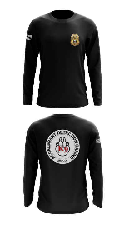 Stafford County Fire Marshal's Office 91983739 Long Sleeve Performance Shirt - 1