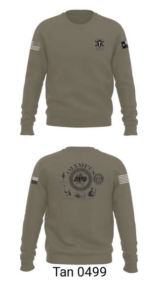 Crew Neck Sweatshirt, 3-133 FA, Army, Teamtime, Team time, sublimation, custom sports apparel, team uniforms, spirit wear, spiritwear, sports uniforms, custom shirts, team store, custom team store, fundraiser sports, apparel fundraiser