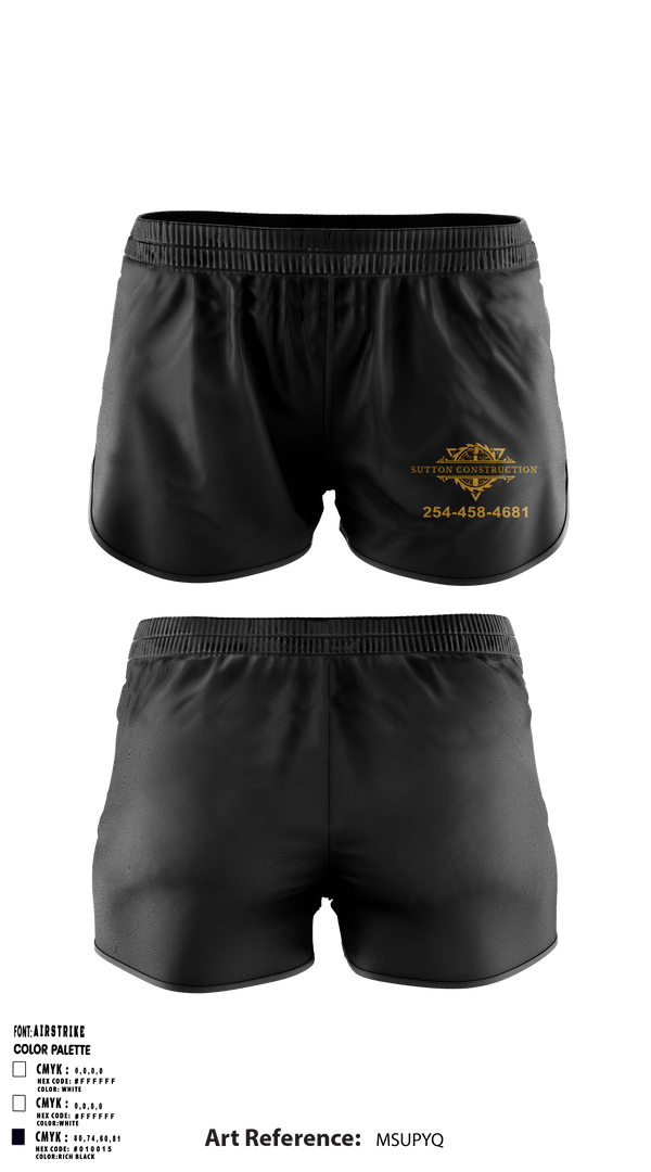 Ranger Panties, Sutton Construction, , Teamtime, Team time, sublimation, custom sports apparel, team uniforms, spirit wear, spiritwear, sports uniforms, custom shirts, team store, custom team store, fundraiser sports, apparel fundraiser
