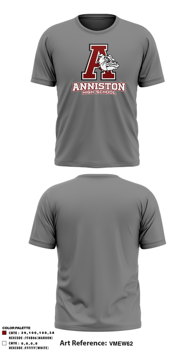 Anniston High School 96960836 Short Sleeve Performance Shirt - 4