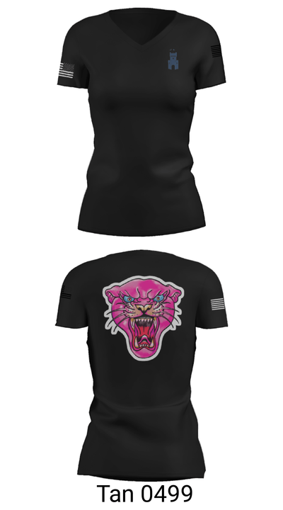 The Citadel 89582044 Women's Short Sleeve V-neck Shirt - 22