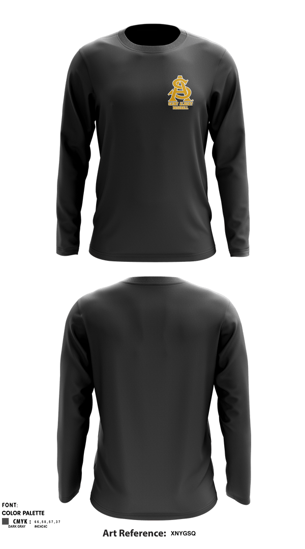 Long Sleeve Performance Shirt, Saint Albert High School Baseball, Baseball, Teamtime, Team time, sublimation, custom sports apparel, team uniforms, spirit wear, spiritwear, sports uniforms, custom shirts, team store, custom team store, fundraiser sports, apparel fundraiser