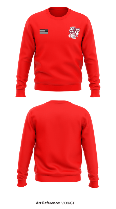 Santiam Christian School Wrestling 60304138 Crew Neck Sweatshirt - 1