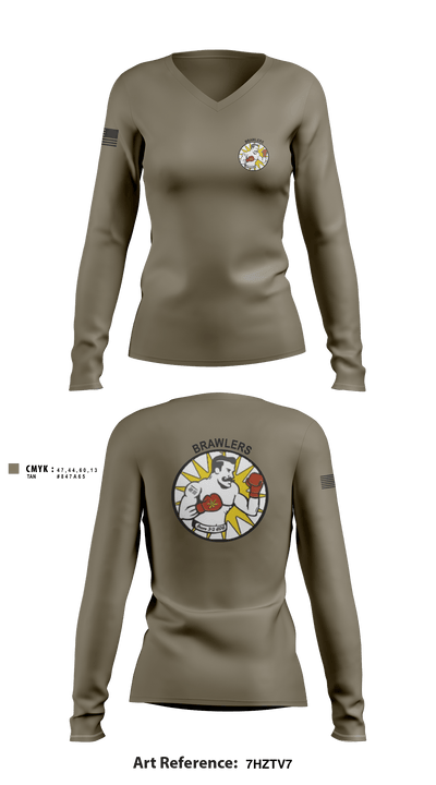 Bravo 3-2 ADA 14430873 Women's Long Sleeve V-neck Shirt - 5
