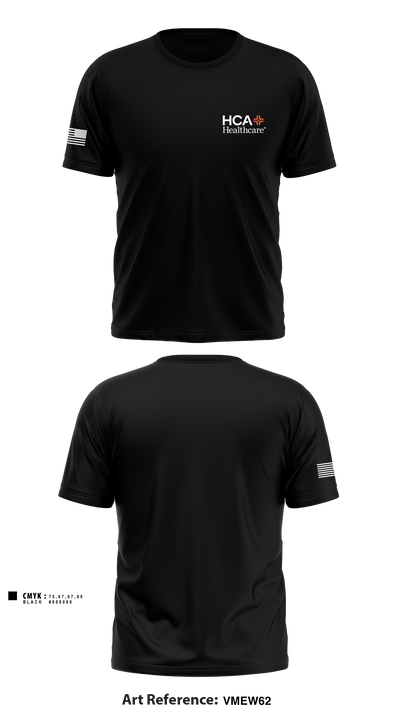 HCA HEALTHCARE 97224522 Short Sleeve Performance Shirt - 3