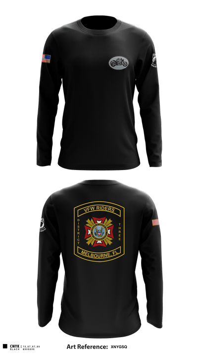VFW Post 8191 13144984 Long Sleeve Performance Shirt - 1