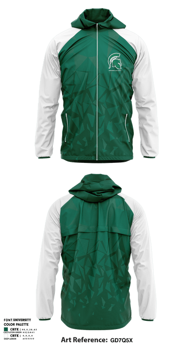Pinconning Area High School Cheer 85979168 Windbreaker - 1