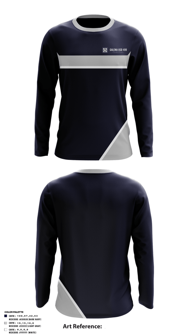 Long Sleeve Performance Shirt, Galena Middle School, Spirit Store, Teamtime, Team time, sublimation, custom sports apparel, team uniforms, spirit wear, spiritwear, sports uniforms, custom shirts, team store, custom team store, fundraiser sports, apparel fundraiser