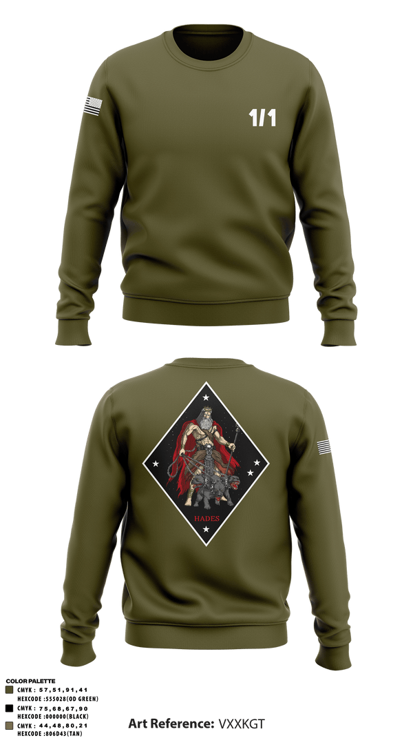 Crew Neck Sweatshirt, V1/1, Marines, Teamtime, Team time, sublimation, custom sports apparel, team uniforms, spirit wear, spiritwear, sports uniforms, custom shirts, team store, custom team store, fundraiser sports, apparel fundraiser