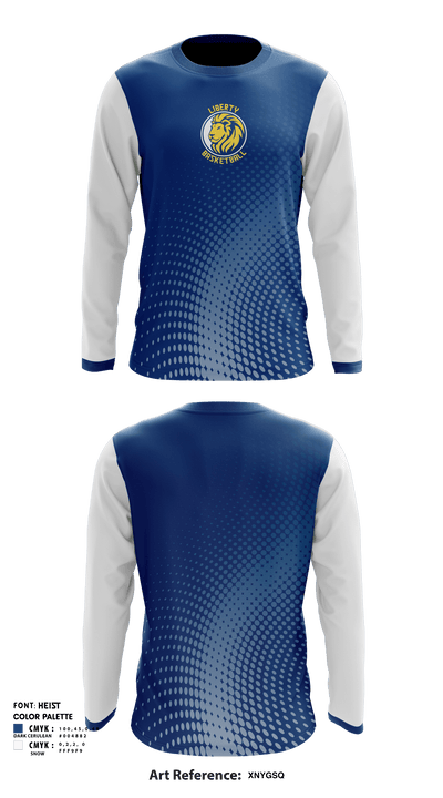 Liberty Christian School Basketball 49855847 Long Sleeve Shooting Shirt - 1