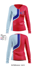 VMIVMI 5018873 Women's Long Sleeve V-neck Shirt - 1