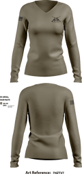 JCSE 21558010 Women's Long Sleeve V-neck Shirt - 4