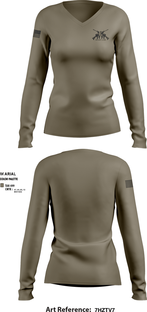 Women's Long Sleeve Vneck Shirt, JCSE, Army, Teamtime, Team time, sublimation, custom sports apparel, team uniforms, spirit wear, spiritwear, sports uniforms, custom shirts, team store, custom team store, fundraiser sports, apparel fundraiser