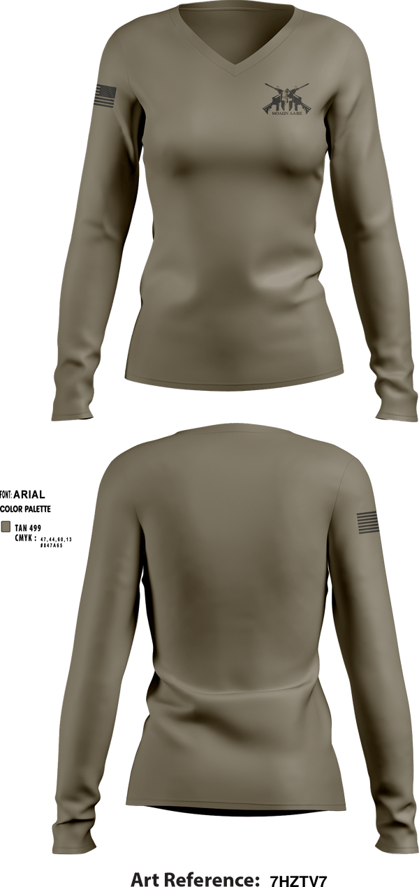 Women's Long Sleeve Vneck Shirt, JCSE, Army, Teamtime, Team time, sublimation, custom sports apparel, team uniforms, spirit wear, spiritwear, sports uniforms, custom shirts, team store, custom team store, fundraiser sports, apparel fundraiser