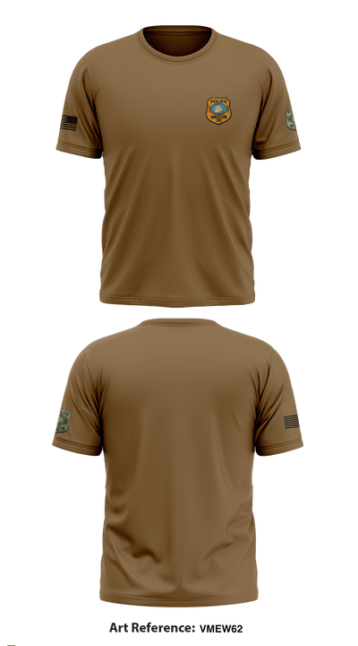 Milton Police Department 34508245 Short Sleeve Performance Shirt - 2