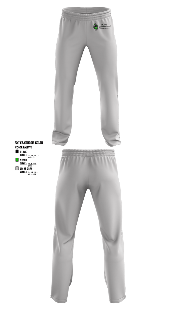 Sweatpants, St Pauls Evangelical Lutheran School, Spirit Store, Teamtime, Team time, sublimation, custom sports apparel, team uniforms, spirit wear, spiritwear, sports uniforms, custom shirts, team store, custom team store, fundraiser sports, apparel fundraiser