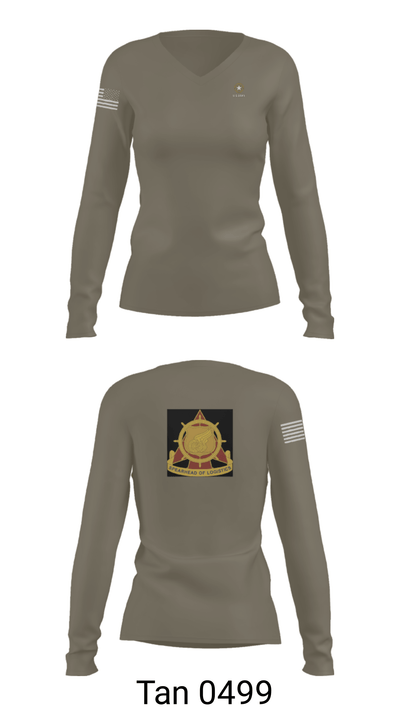 2nd BDE, 94th TD 39166660 Women's Long Sleeve V-neck Shirt - 41