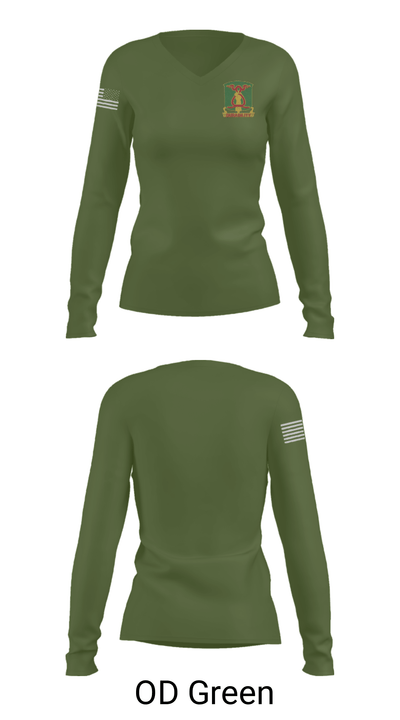 324th MP 35502647 Women's Long Sleeve V-neck Shirt - 39